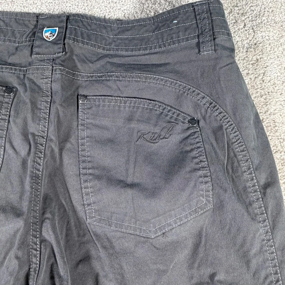 Kuhl Hiking Pant Women 12 REG 34x30) Gray Articulated Knee‎ Straight Utility